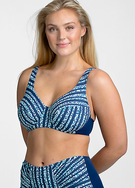 Multi Calypso Harbour Underwired Full Cup Bikini Top by Fantasie