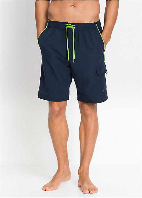 Navy Pocket Swim Shorts by bpc bonprix collection