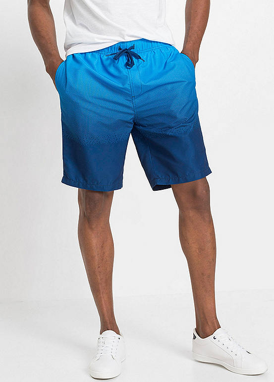 Blue Dip-Dye Swim Shorts by bpc bonprix collection