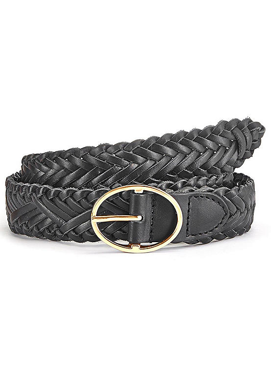 Braided Leather Belt by LASCANA