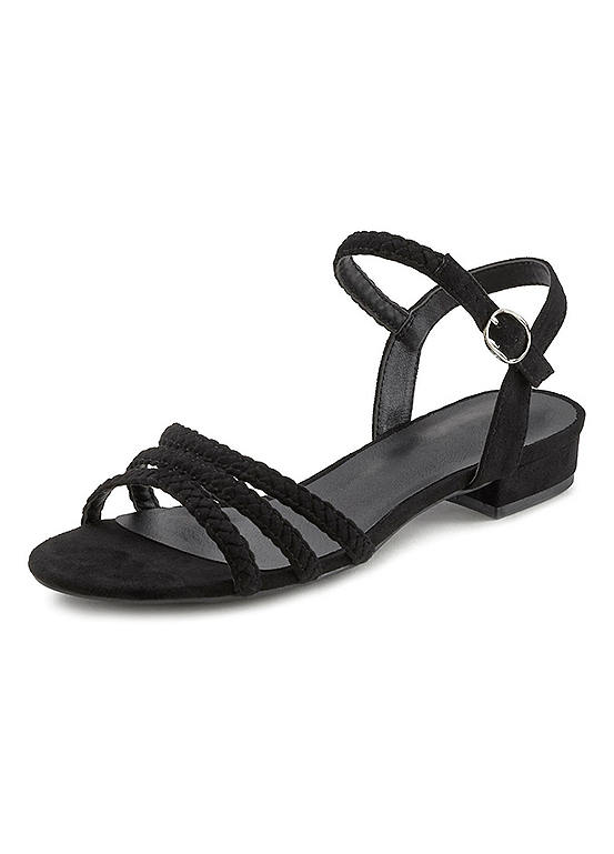 Braided Strap Sandals by LASCANA