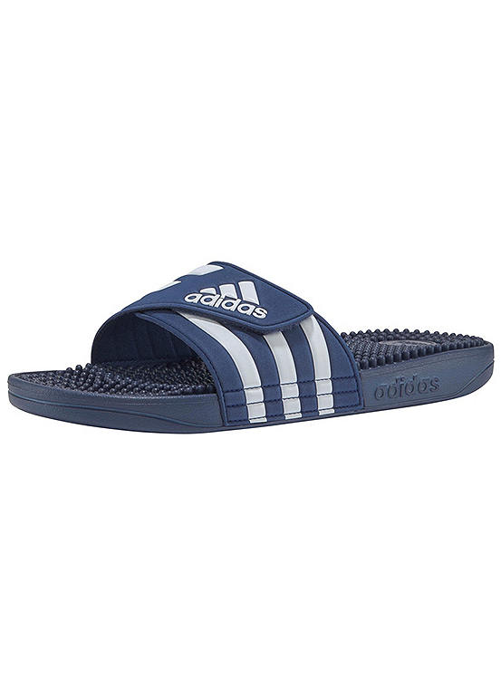 Dark Blue ’Adissage’ Slide Sandals by adidas Originals