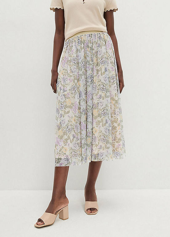 Foliage Print Maxi Dress by BODYFLIRT boutique