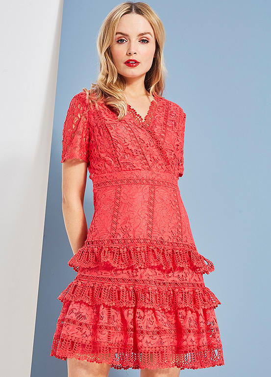 Lace Ruffle Dress by French Connection