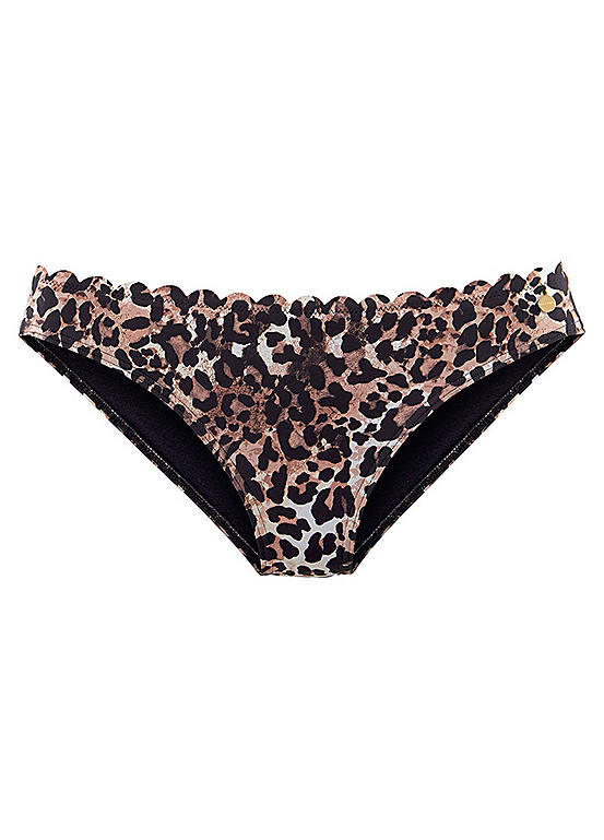 Leopard Print Lexa’ Animal Print Bikini Briefs by LASCANA