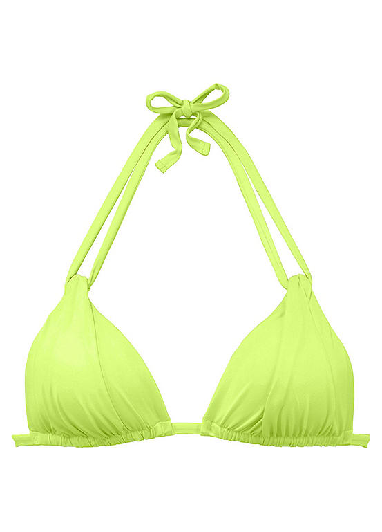 Lime ’Spain’ Double Strap Triangle Bikini Top by s.Oliver Red Label