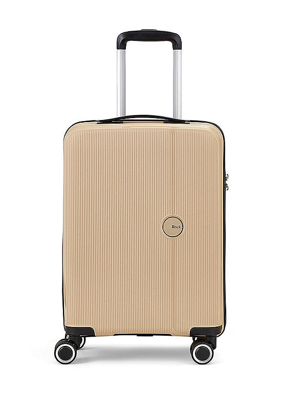 Luggage Hudson 8 Wheel Small Hardshell Suitcase by Rock