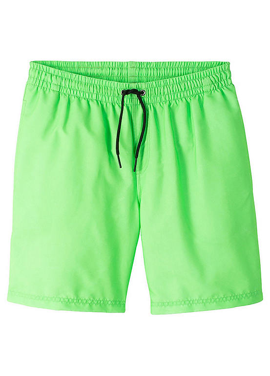 Neon Green Boys Swim Shorts by bpc bonprix collection