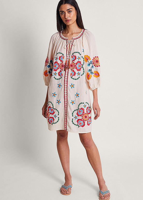 Opal Embroidered Kaftan by Monsoon