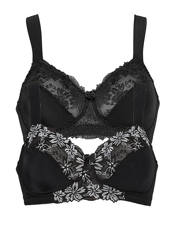 Pack of 2 NonWired Bras by bpc selection Swimwear365