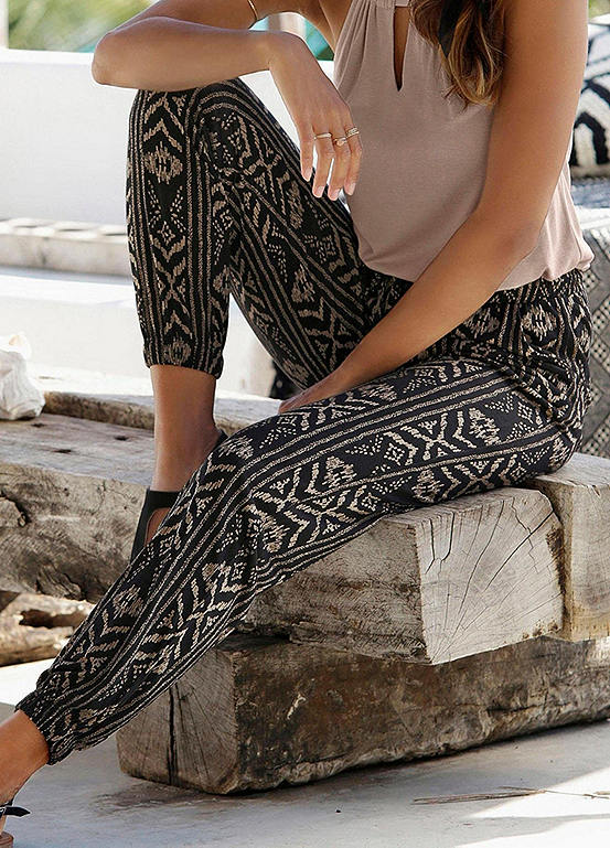 Printed Beach Trousers by LASCANA