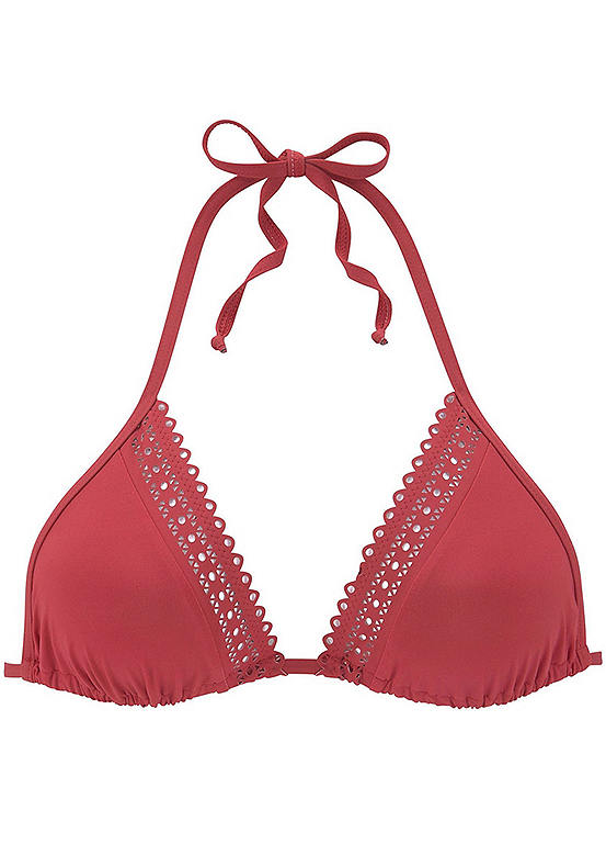 Rust Red Triangle Bikini Top by s.Oliver