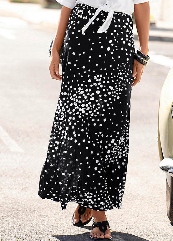 Spotted Maxi Skirt by Vivance