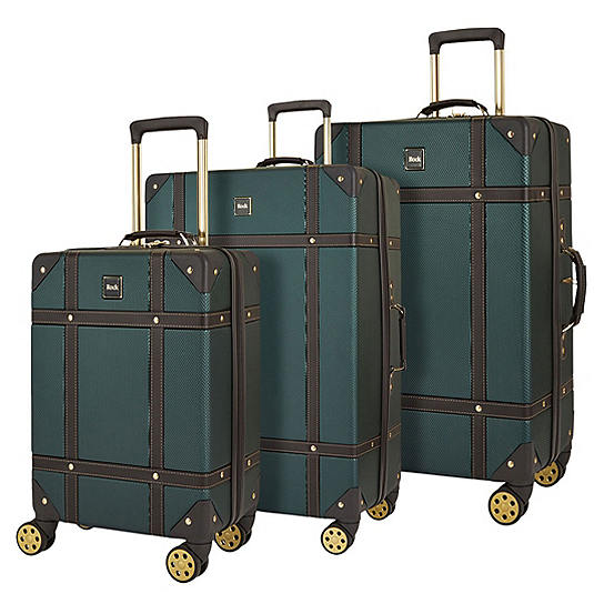 Vintage Hardshell 3 Piece Luggage Set by Rock Swimwear365
