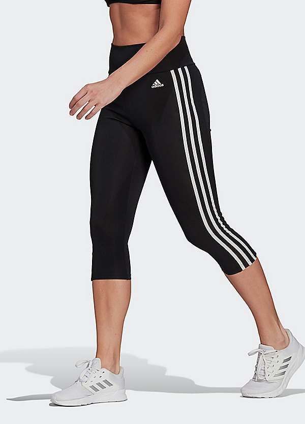 3-Stripes Three-Quarter Length Leggings by adidas Performance