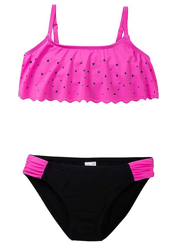 Pink Kids Ruffle Trim Set by bpc bonprix | Swimwear365