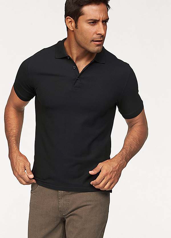 black polo chinos