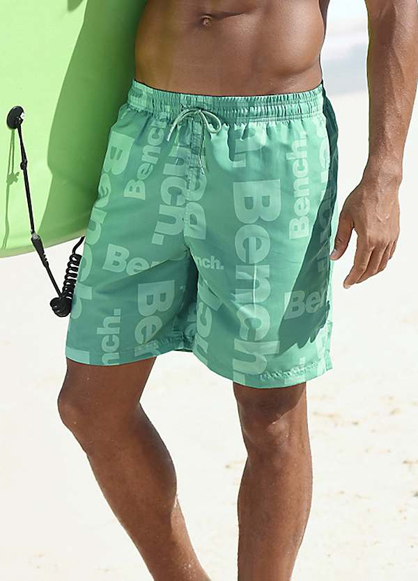nul Mediator Forstyrrelse Green Long Swimming Shorts by Bench | Swimwear365