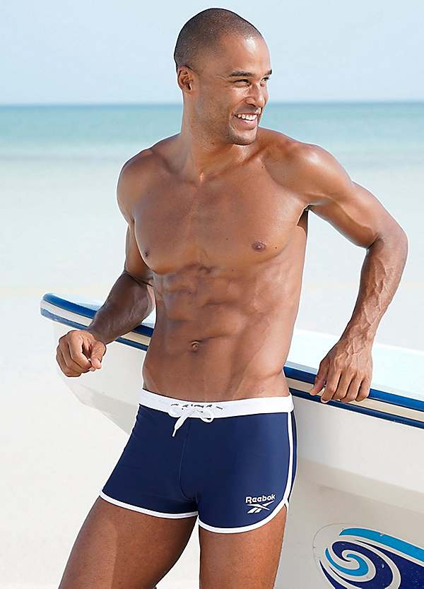 Navy Boxer Swimming Trunks by Reebok 