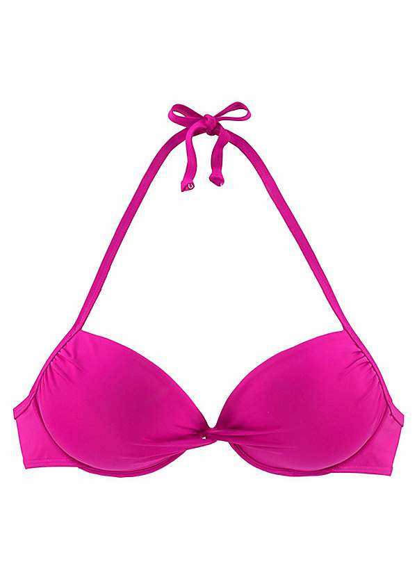 push up pink bikini