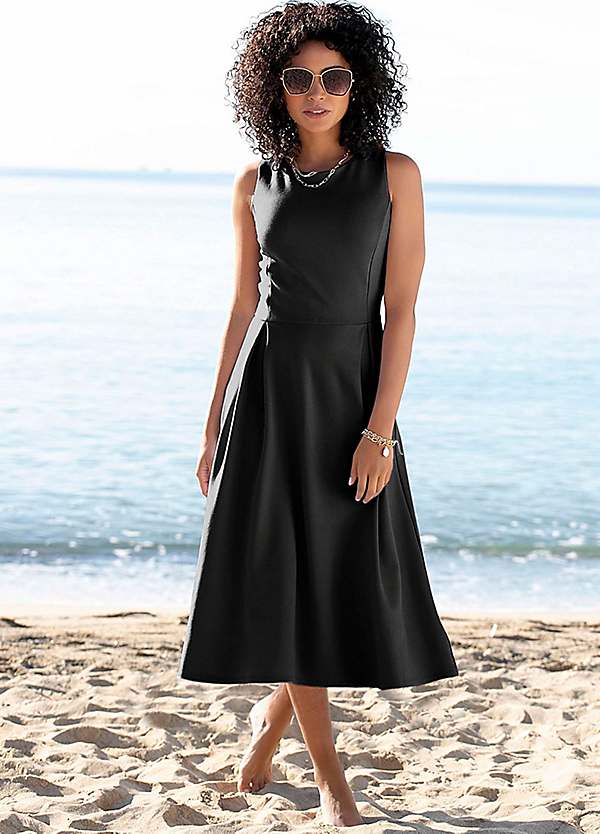 Black jersey summer outlet dress