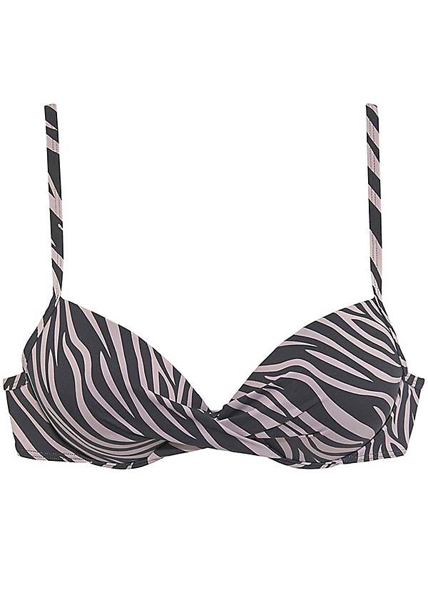 Zebra Print Zebra Print Push-Up Bikini Top by LASCANA