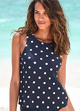 polka dot tankini with shorts